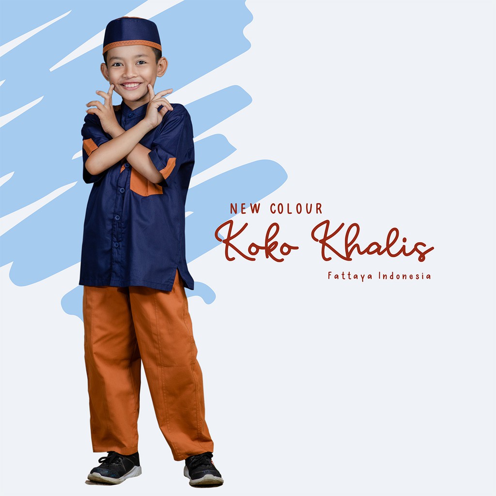 Fattaya Premium Koko Anak Khalis - Baju Muslim Laki-laki Busana Putra Islami untuk Buah Hati Setelan