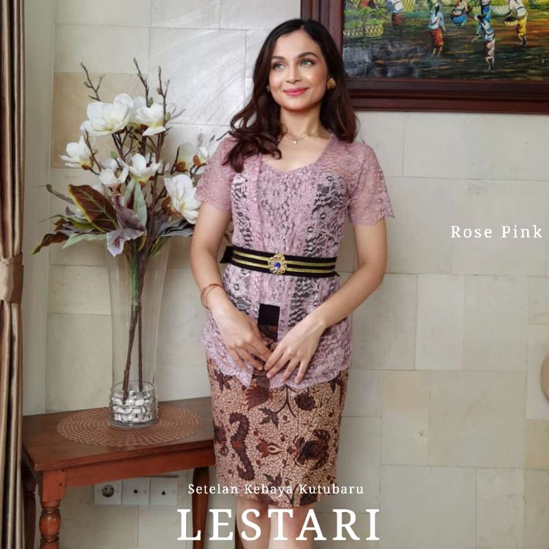 Kebaya Brokat Lengan Pendek Lestari ( Hanya kebaya )