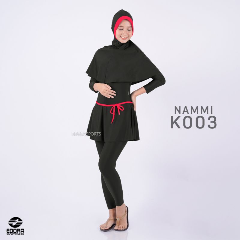 Baju Renang Muslimah Wanita Dewasa Hijab Slim Fit NAMMI EDORA