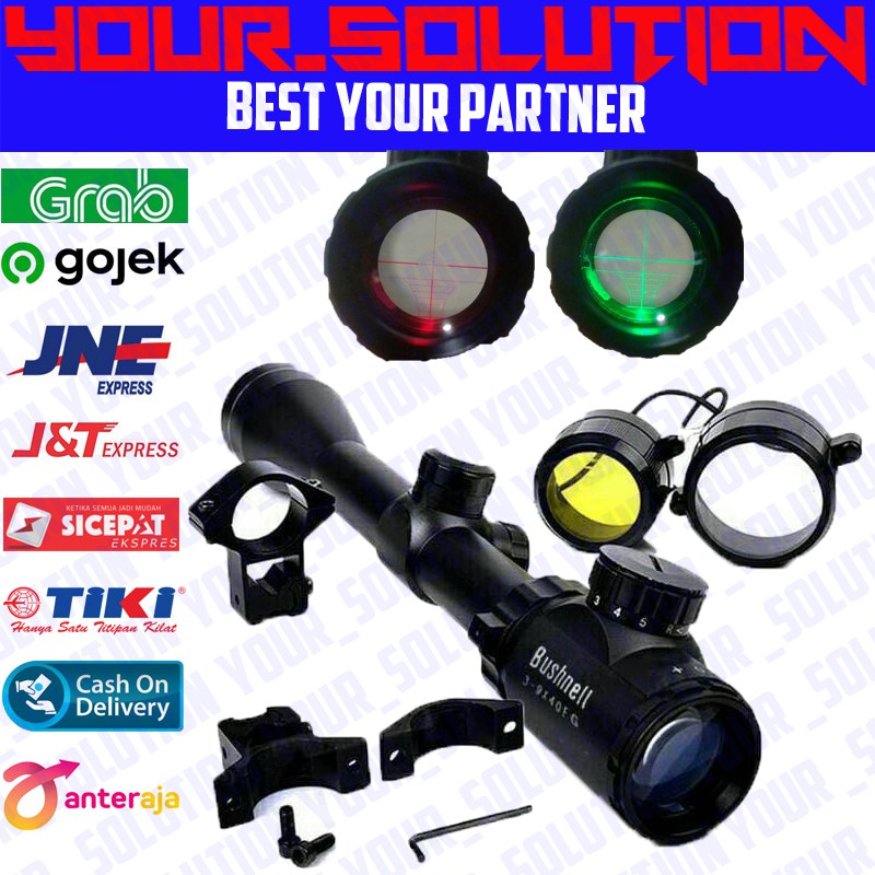Teleskop / teropong / telescope bushnell 3-9x40
