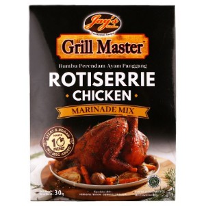 

JAY'S GRILL MASTER ROTISERRIE CHICKEN MARINADE MIX BUMBU PERENDAM AYAM PANGGANG 30 GRAM JAYS