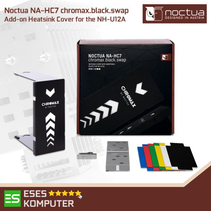 Noctua NA-HC7 Chromax Black Swap | Add on Heatsink Cover for NH-U12A