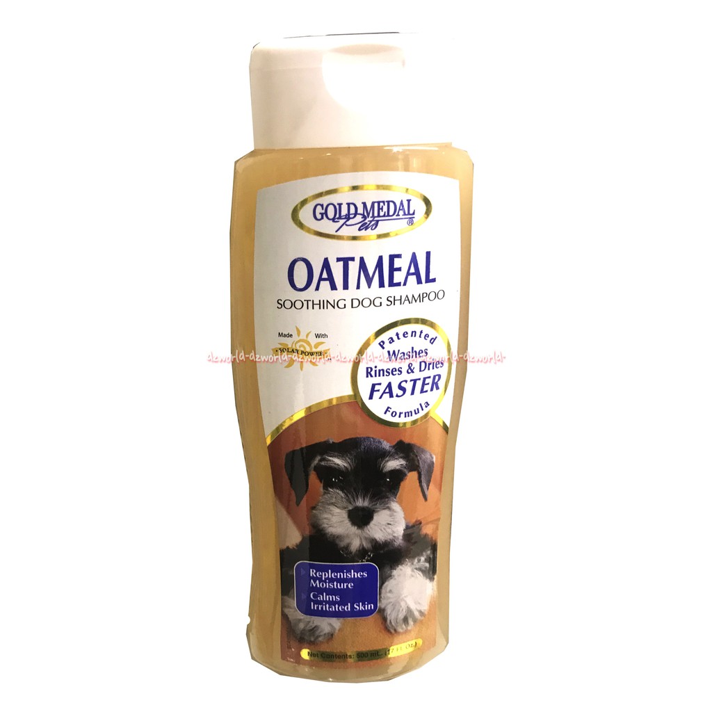 Shampoo Anjing Oatmeal Gold Medal Mengurangi Gatal Kutu Tidak