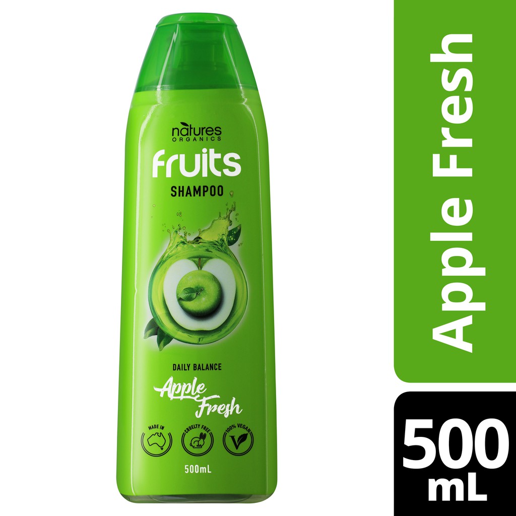 Natures Organics Fruits Shampoo Apple Fresh 500 ml