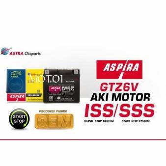 AKI ASPIRA GTZ6V MF AKI VARIO 125/150 moto--1 Ayo Beli