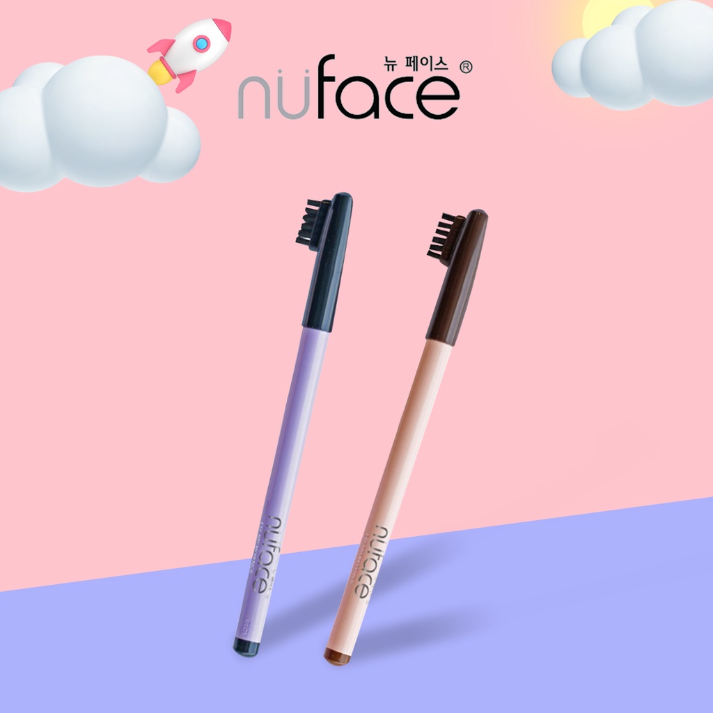 NUFACE EYEBROW PENCIL BROWN &amp; BLACK