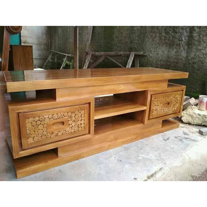 Featured image of post Mebel Jepara Meja Tv Minimalis Kayu Model lemari pakaian kayu jati