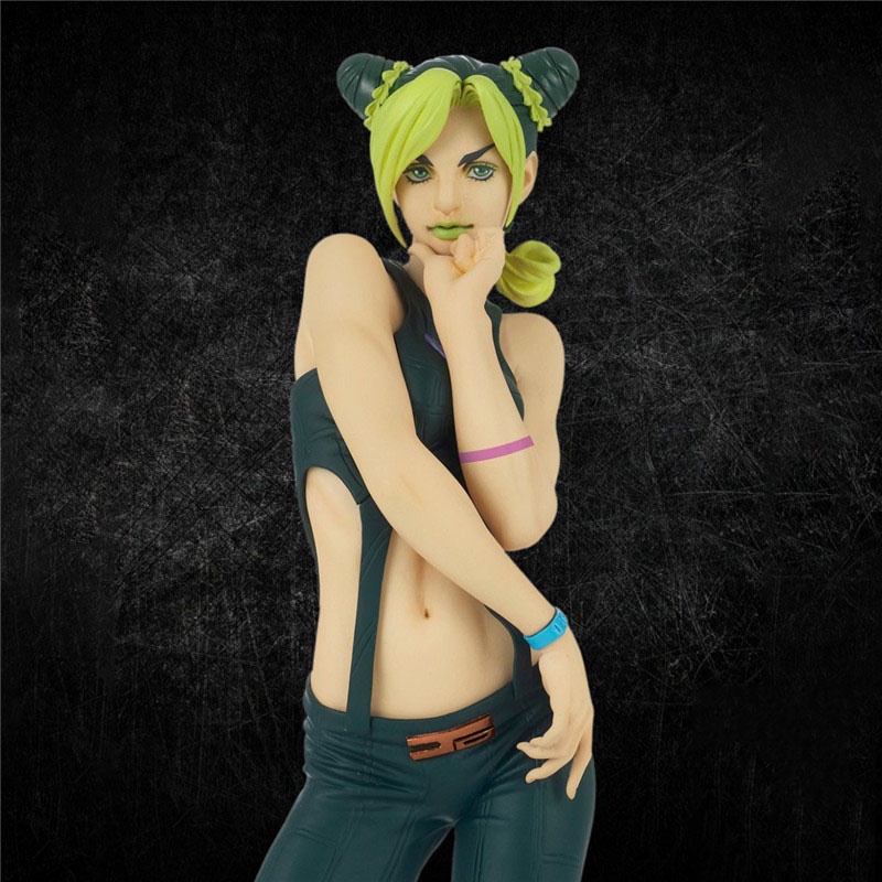 Mainan Action Figure Model Anime Jolyne Cujoh Jojo 's Bizarre Adventure Bahan PVC