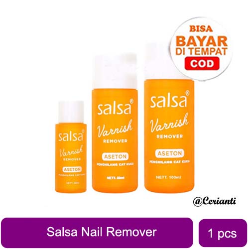 [BPOM] Salsa Varnish Nail Polish Remover 40 - 80 - 100 ML (Aseton Penghapus Kutek cat kuku)