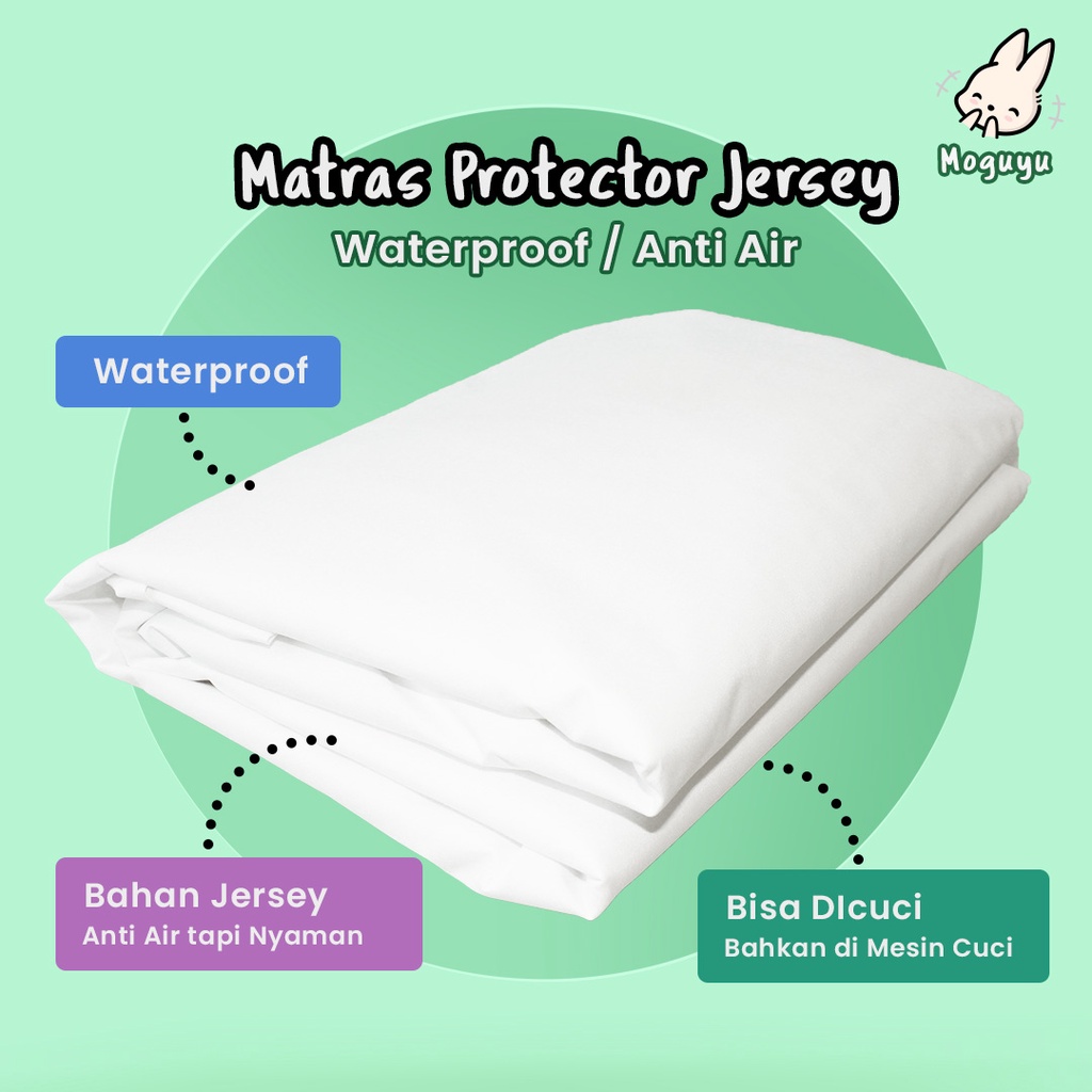 Matras Protector  - Waterproof / Anti Air - Jersey - Size 100 x 200