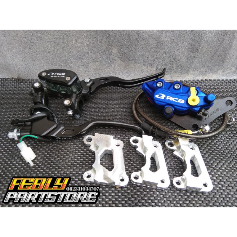 MASTER KALIPER RCB NINJA R RR SS MASTER RCB OVAL 14MM SET HANDLE KOPLING E2 ORIGINAL SELANG REM TDR 