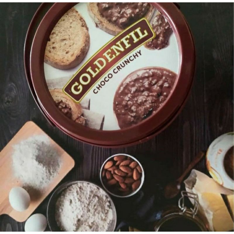 

goldenfil choco crunchy 1kg | selai coklat crunchy