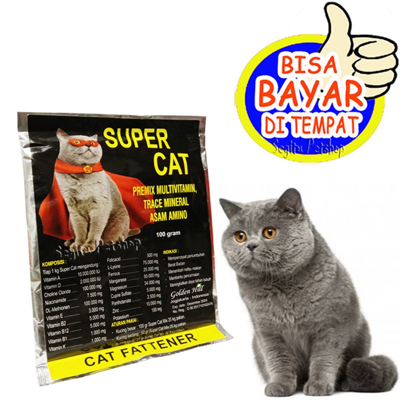 VITAMIN KUCING KURUS OBAT GEMUK KUCING PENGGEMUK SUPER CAT