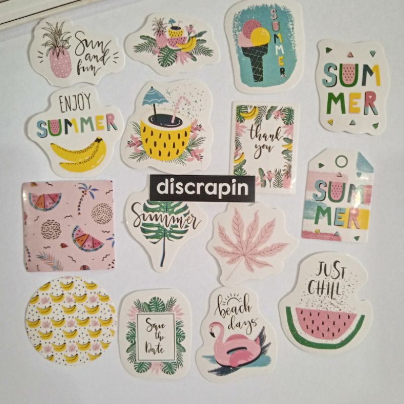 

(DSP) 15PCS STICKER AESTHETIC SUMMER SERIES