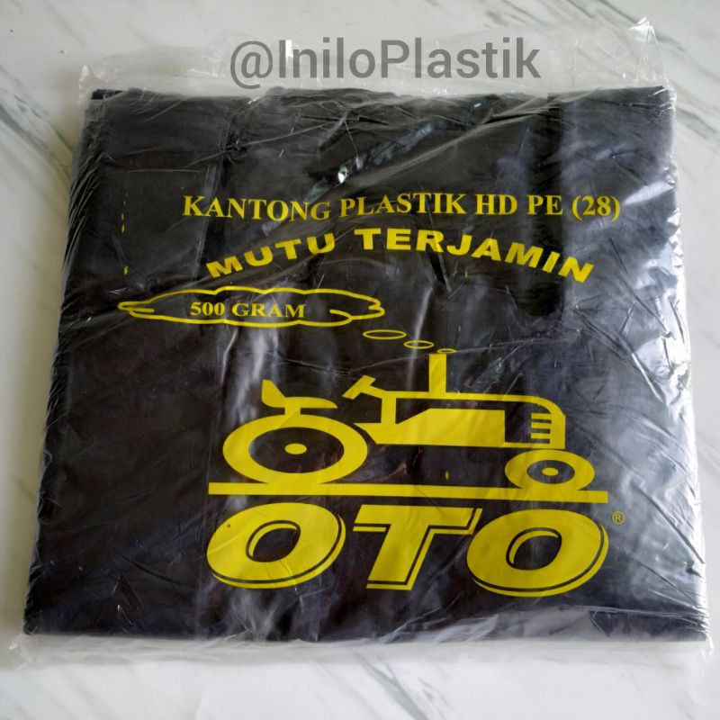 Kantong Plastik/ Kantong Kresek Hitam / Plastik Oto Hitam Premium 28
