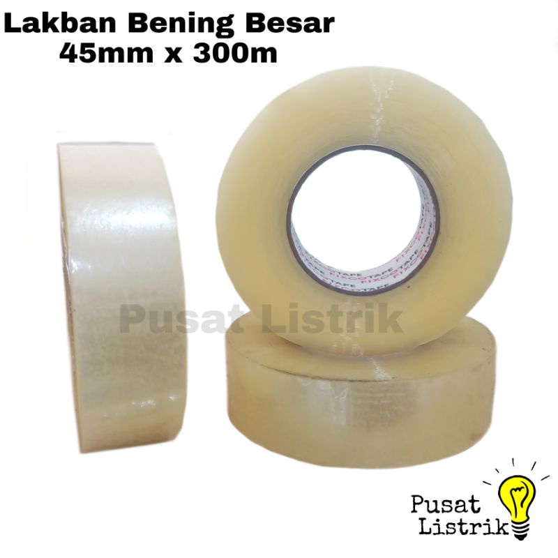 Lakban Bening Besar 45mm x 300m Isolasi Bening Besar 300meter