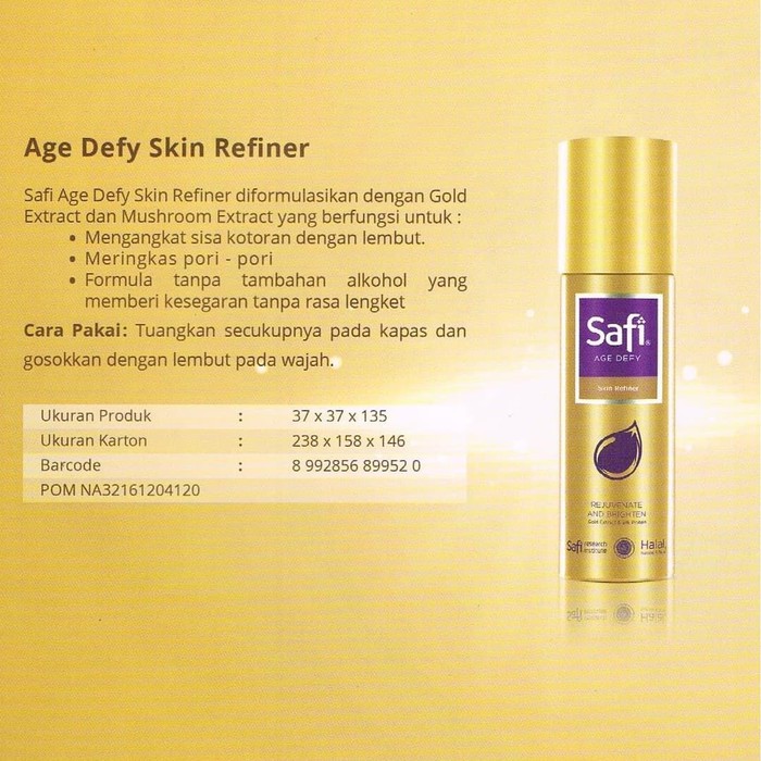 Safi Age Defy Skin Refiner - 100ML