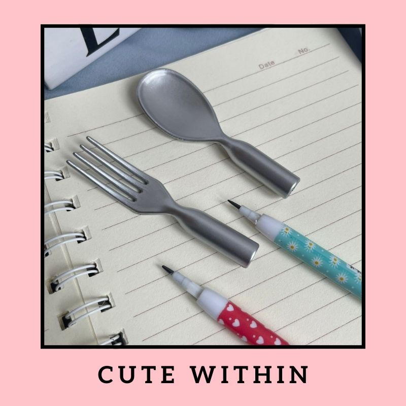 

PENSIL BENTUK ALAT MAKAN SENDOK GARPU 1PC LUCU
