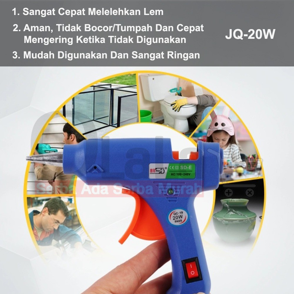 Alat Lem Tembak Glue Gun 20W 40W JQ-20W