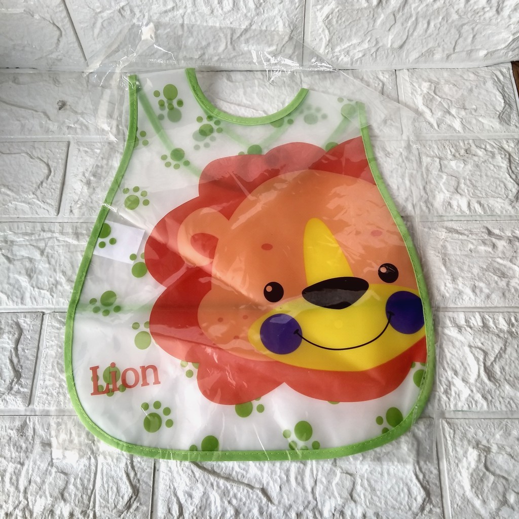 SLABBER baby baby ANTI AIR Waterproof celemek makan bayi motif lucu