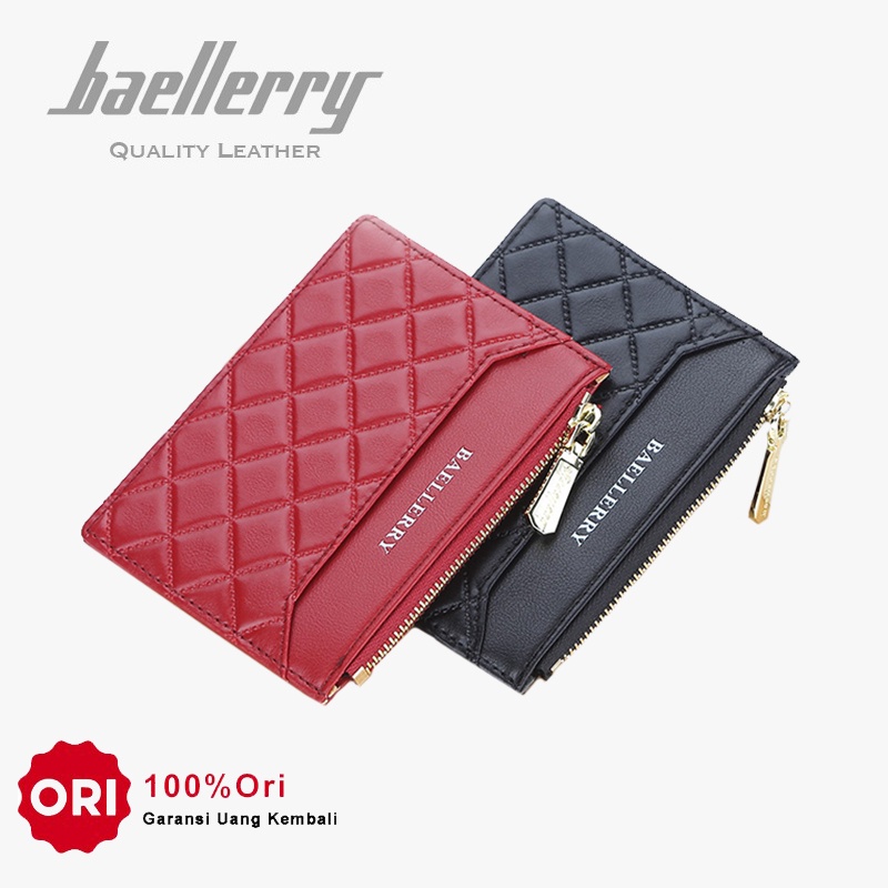 BAELLERRY NR079 Dompet Kartu Wanita Bahan Kulit PU Leather Premium WATCHKITE WKOS