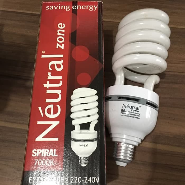 Lampu Spiral Jumbo Terang Neutral 45W 45 Watt 7000K