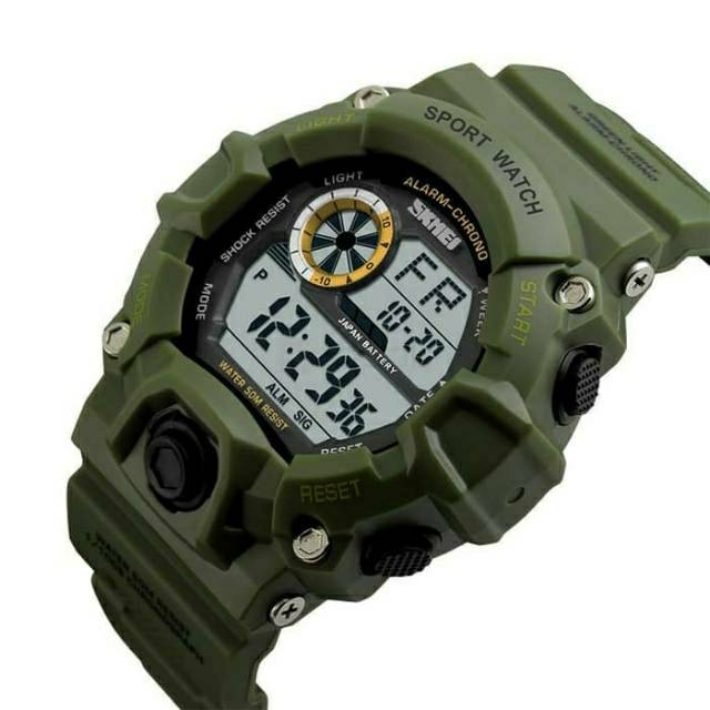 JAM TANGAN - JAM PRIA - JAM MURAH - JAM SKMEI ARMY DIGITAL SPORT ANTI AIR ORIGINAL