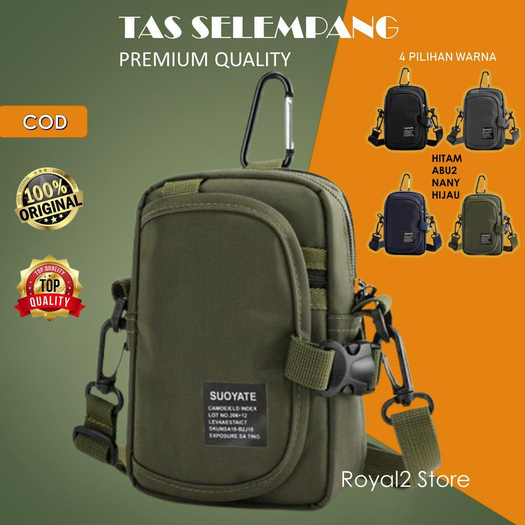 Tas Selempang Hp Multifungsi Slingbag Tas Pria Pinggang Suoyate 130 - Hijau