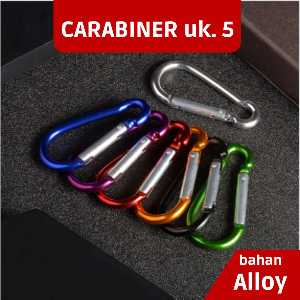 CARABINER CARBINER ALLOY Aluminium Kaitan Gantungan Kunci Mini No 5