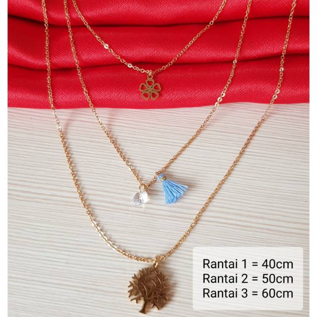 Kalung fashion Korean Titanium Antikarat Import KS04