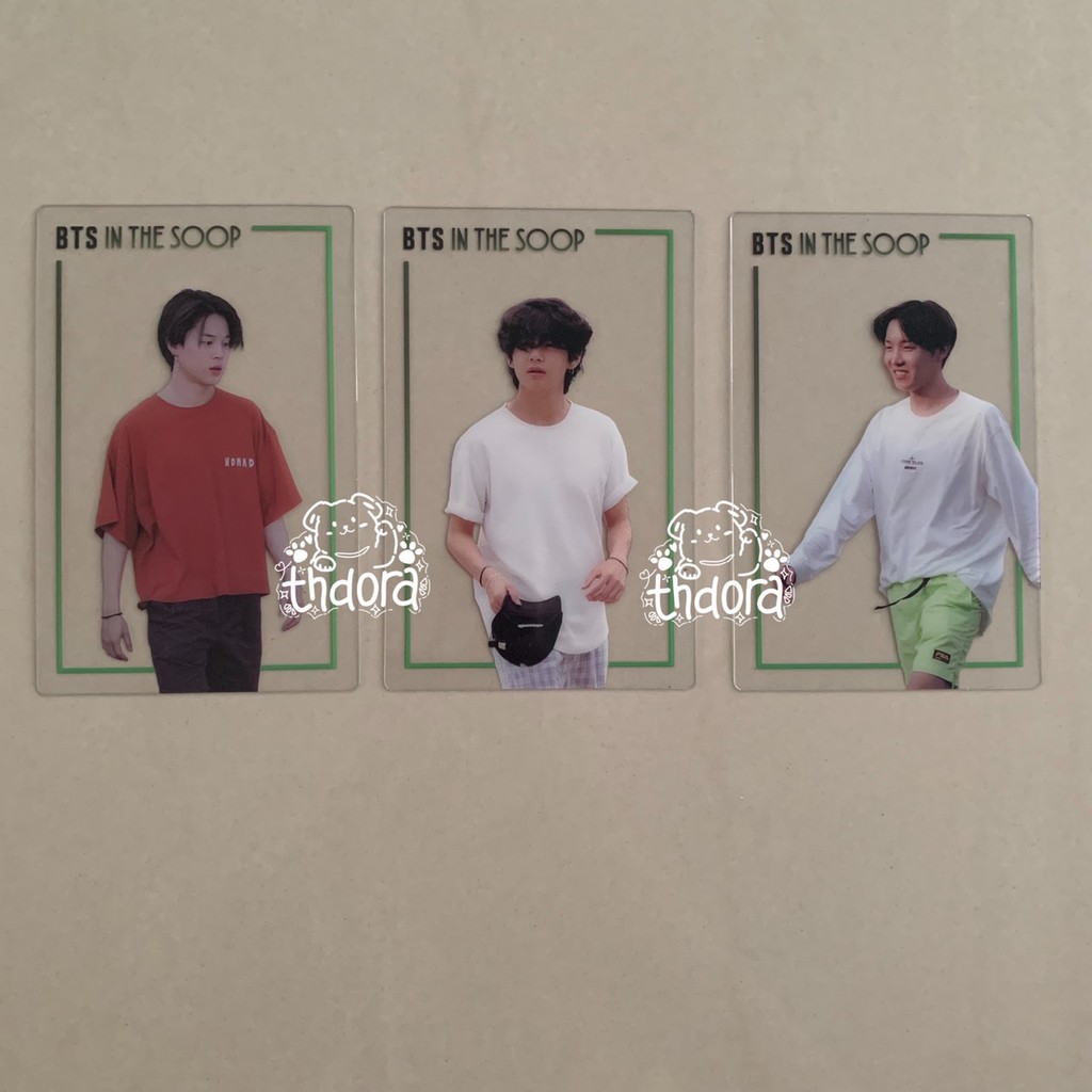 BTS Jimin Taehyung Jhope In The Soop Transparant Photocard