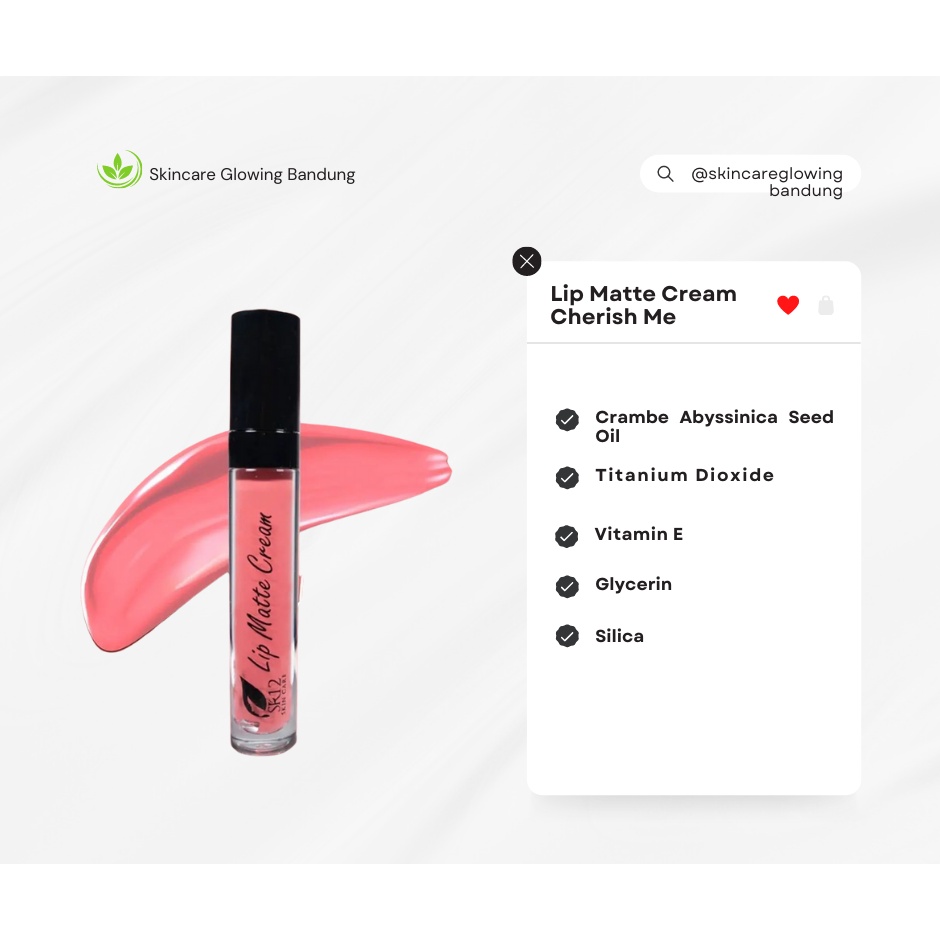 Lip matte Cream Lipcream Pewarna Bibir Lip Krim Cream Pewarna Bibir Merah Gincu Bibir Lipstik Krim Lip Cream Tahan Lama Anti Luntur Lip Cream Long Lasting