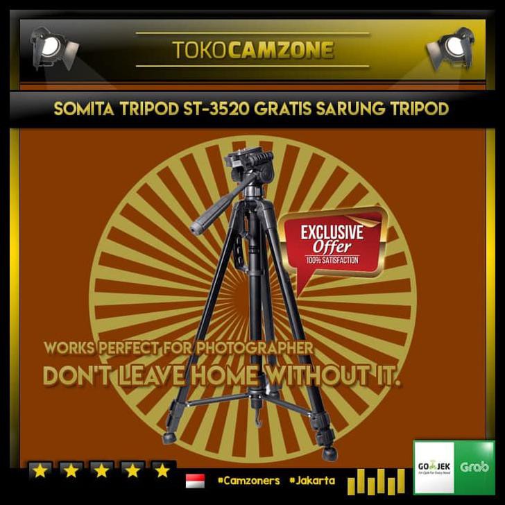 Limited Edition Somita St-3520 Single Handle Large Tripod Terbaik