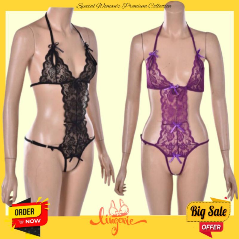 [COD] SET LINGERIE HOT WANITA | SEXY TEDDIES TRANSPARAN | PAKAIAN DALAM WANITA