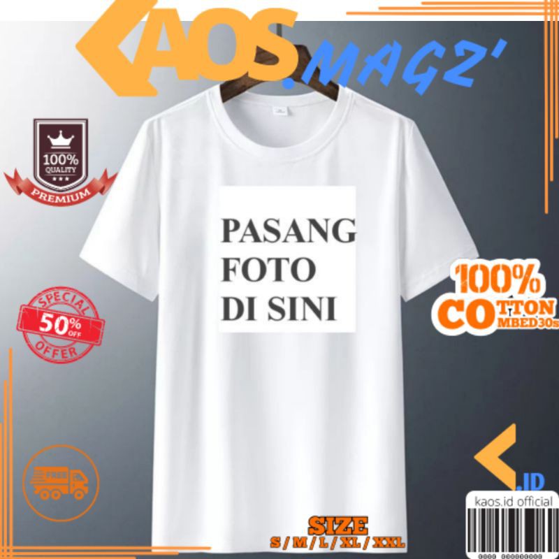 KAOS DISTRO / KAOS CUSTOM/ KUSTOM FOTO PRIA WANITA