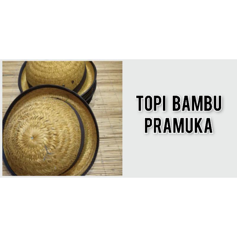 Topi Anyam Bambu PRAMUKA