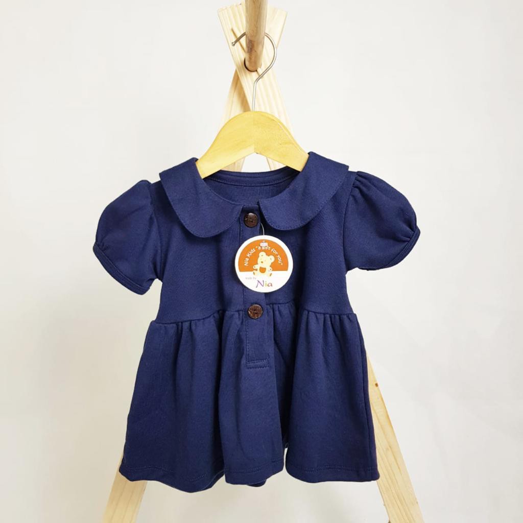 DRESS BAYI ANAK NIA PREMIUM KANCING DEPAN - DRESS PREMIUM QUALITY