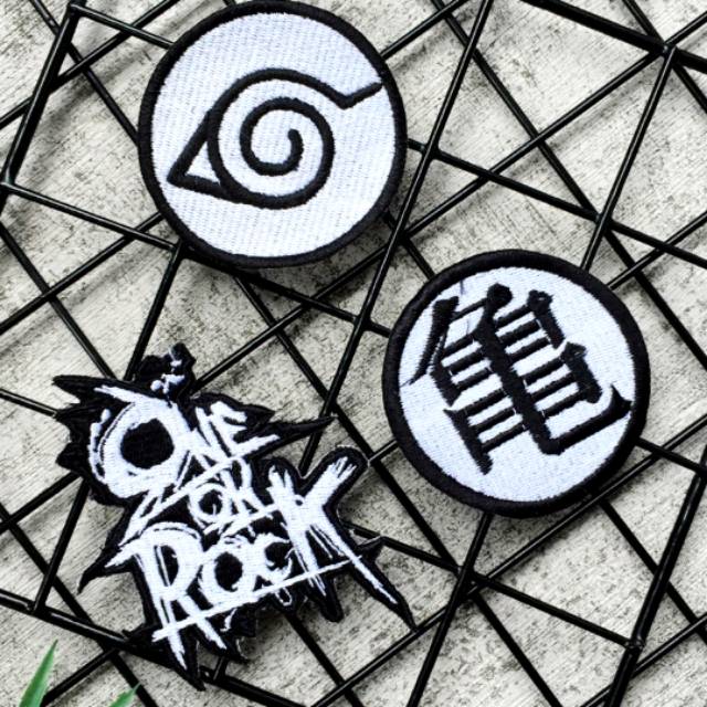 Emblem Bordir Patch Anime Naruto Konoha Dragon Ball One OK Rock RB