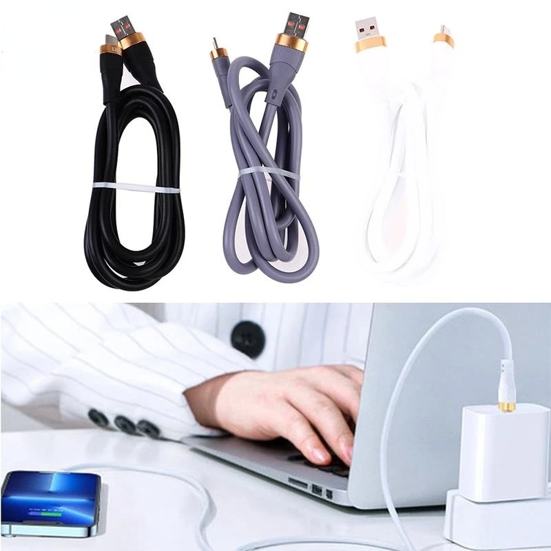 Kabel Data / Charger USB Tipe C 120W Ekstra Tebal Fast Charging