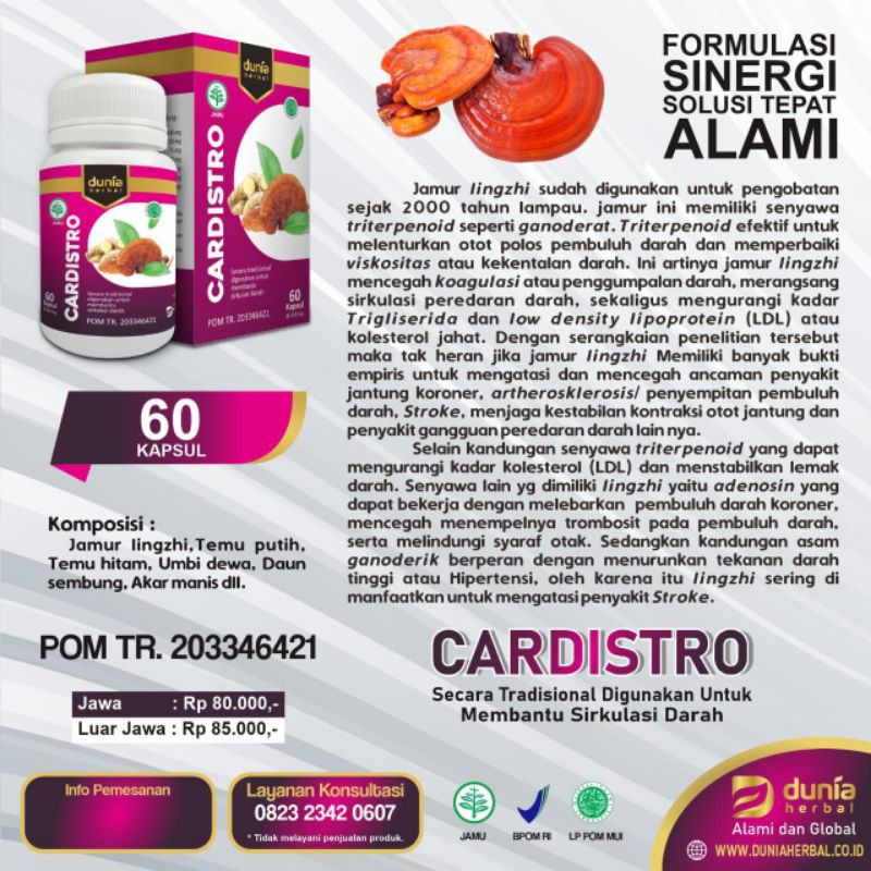 

cardistro herbal penyakit jantung