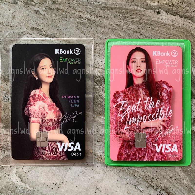 Kbank x Blackpink Jisoo set debit card / photocard