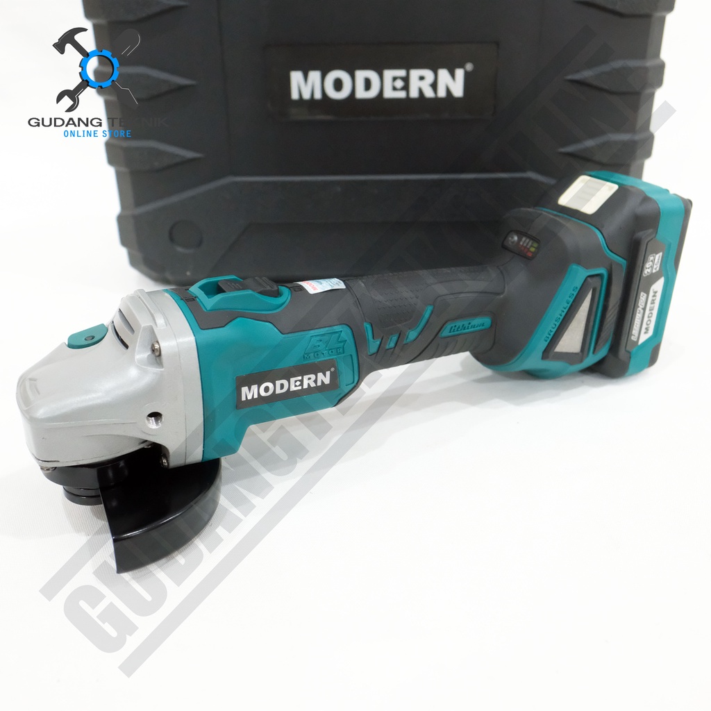 Gerinda Tangan BATERAI 4&quot; MODERN M23 Brussless / Angle Grinder 4 Inch CORDLESS M-23 MODERN M 23