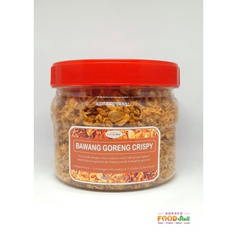 

Bawang Goreng Premium Bawang Goreng Crispy "Borneo Food Stall" 150 gr Toples Murni