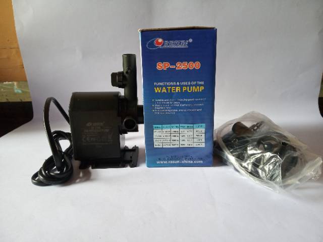 Mesin Pompa Filter Resun  SP-2500 Pompa Filter Aquarium Aquascape Hidroponik Submersible Pump Power Head Water Pump