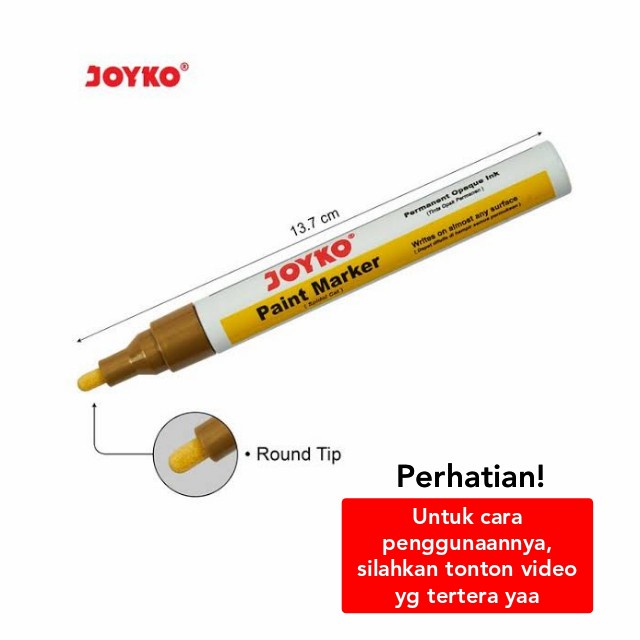 

Buruan Joyko Paint Marker Set 3 Pcs Opaque Ink Permanen Menulis Menggambar Hemat