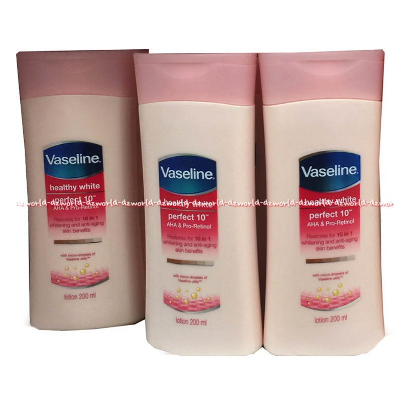 Vaseline Perfect 10 Hand body Vaselline whitening &amp; Anti Aging 200ml