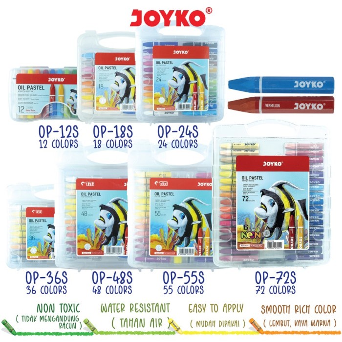 

PASTEL-DRY-OIL- CRAYON TITI 36 WARNA OIL PASTELS KRAYON PER SET -OIL-DRY-PASTEL.