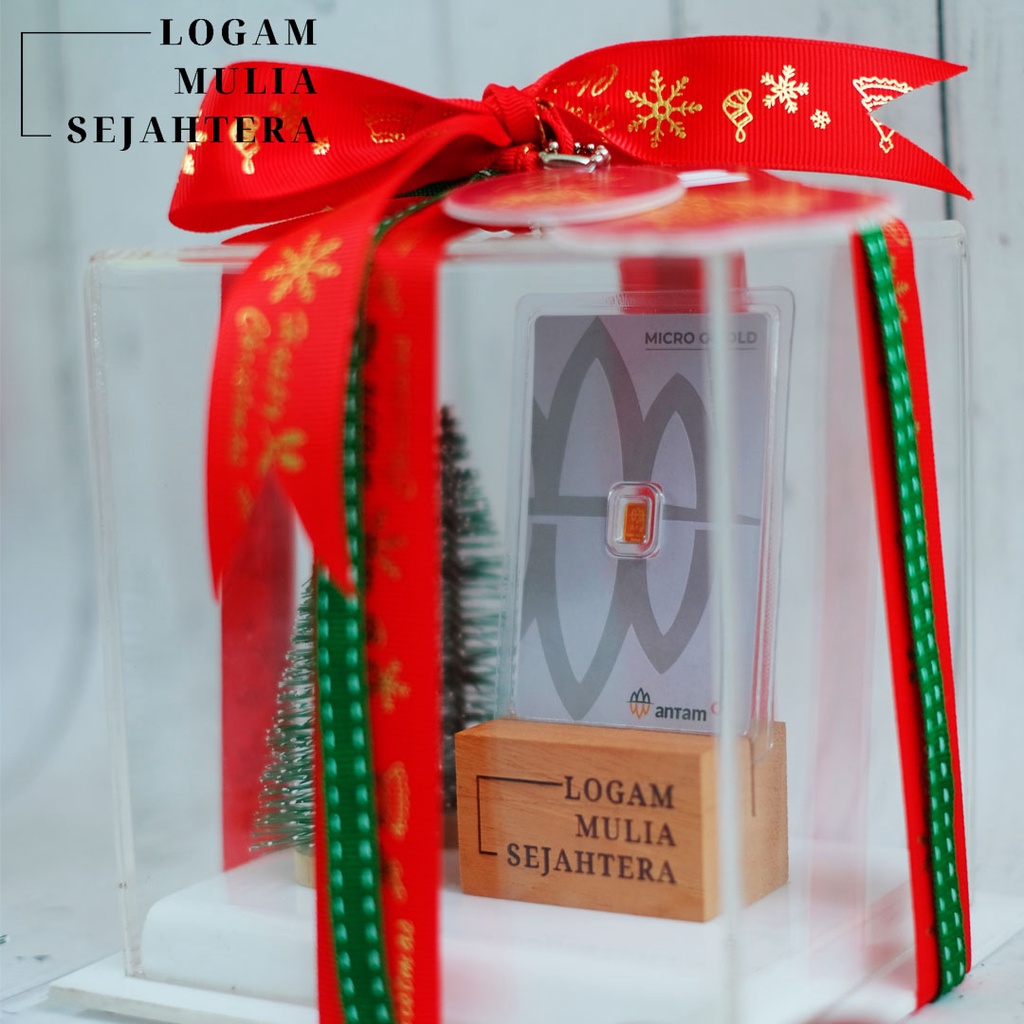 BOX ACRYLIC CHRISTMAS/HADIAH NATAL/BOX HAMPERS CHRISTMAS/HAMPERS NATAL