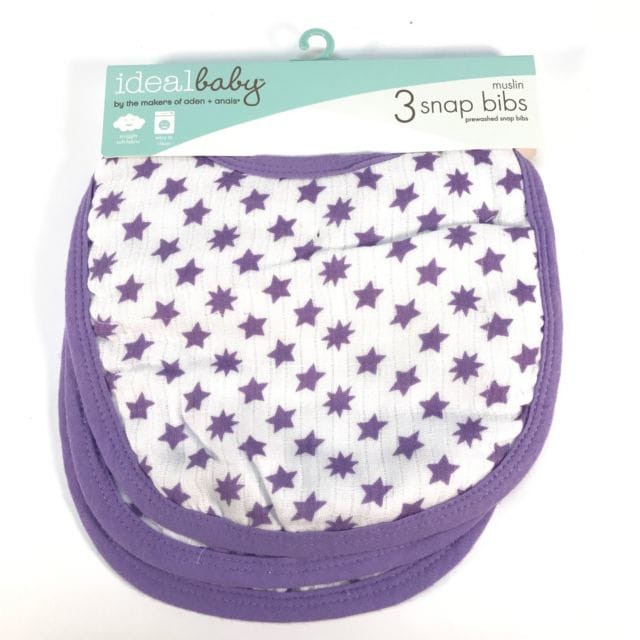 Celemek makan Ideal baby snap bib isi 3