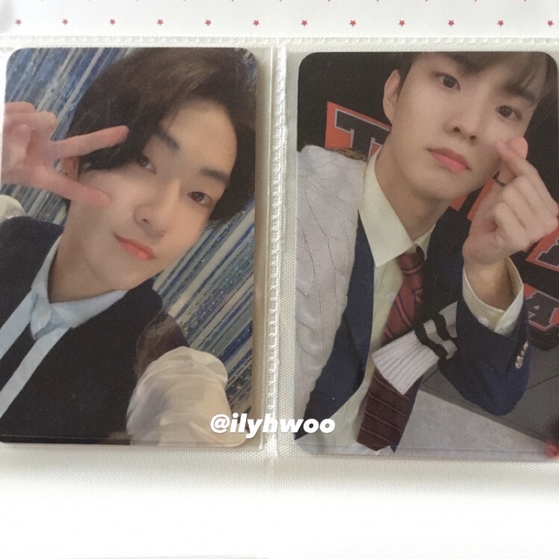 pc photocard the boyz q kyu changmin xmassy christmassy sticker kevin sg bene vc